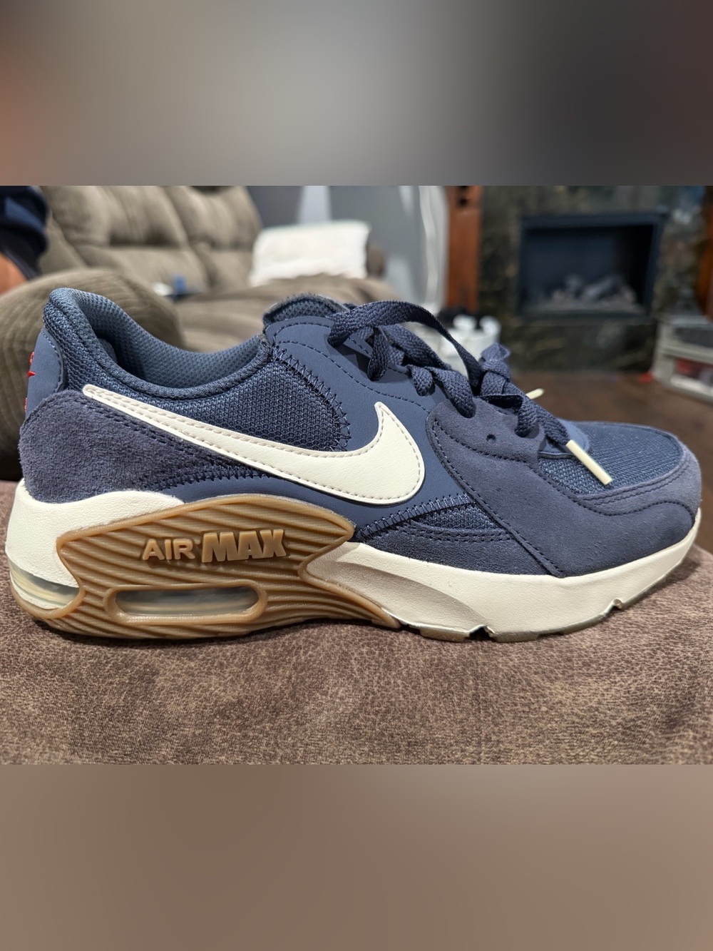 Nike Air Max Men's Athletic Shoes Navy White Gum
